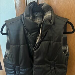 Men's Black Quilted Puffer Vest